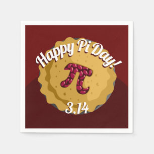 Happy Pi Day Funny Pie Party Napkins