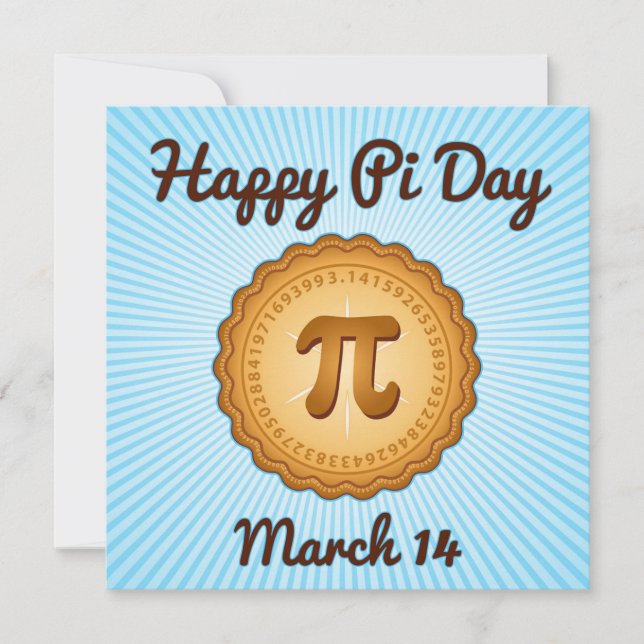 Happy Pi Day Invitation (Front)