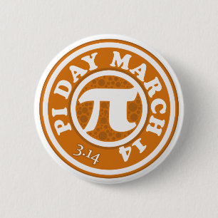 Happy Pi Day March 14 6 Cm Round Badge