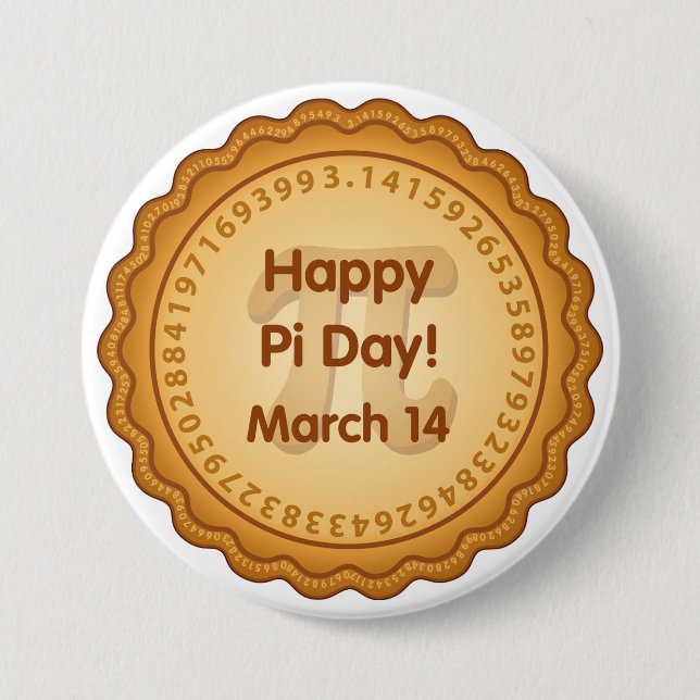 Happy Pi Day, March 14  7.5 Cm Round Badge (Front)