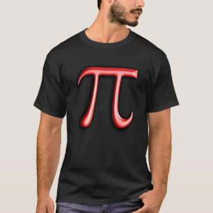 Happy Pi Day March 14 Red Pi Symbol 3 14 Science M T-Shirt