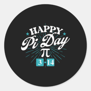 Happy Pi Day - Math Lover Pi Symbol Science Pi Day Classic Round Sticker