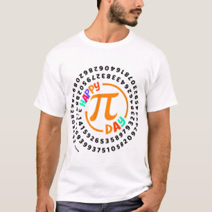 Happy Pi Day Math Teachers 100 Digits Pi Design T-Shirt