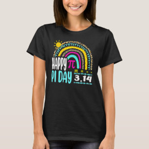 Happy Pi Day Mathematic Math Teacher  Leopard Rain T-Shirt