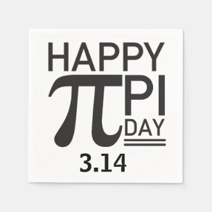 Happy Pi Day Napkin