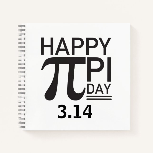 Happy Pi Day Notebook (Front)