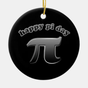 Happy Pi Day   Pi Symbol for Math Nerds March 14 Ceramic Tree Decoration