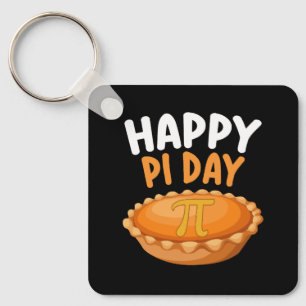 Happy Pi Day Pie Mathematics Math Rainbow Key Ring