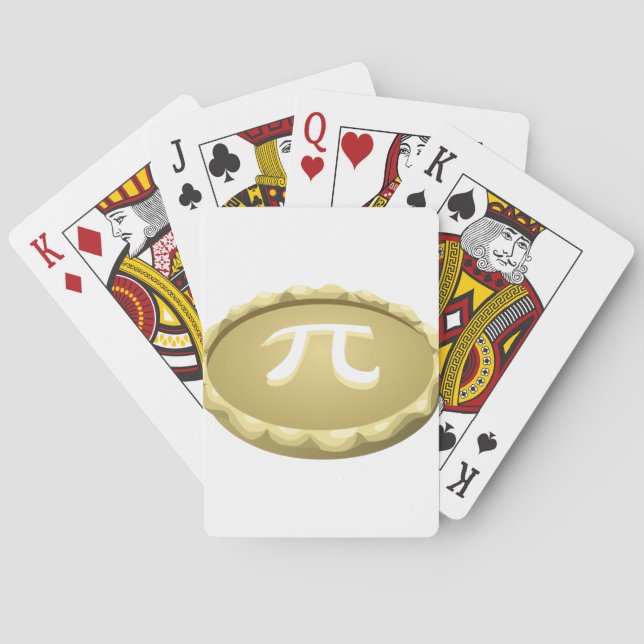 happy pi day pie playing cards (Back)