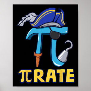 Happy Pi Day Pirate Kids Math Teachers Students Ma Poster