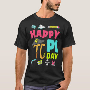 Happy Pi Day Pirate Math Teacher Kid Boy Girl Funn T-Shirt