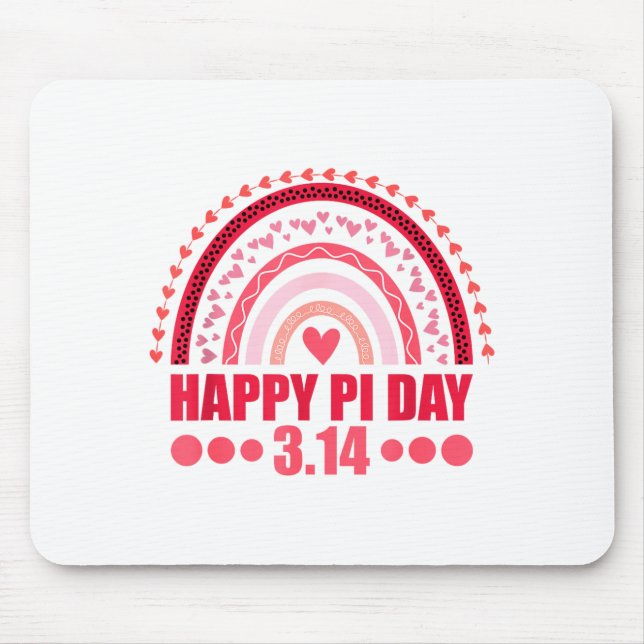 Happy Pi Day Rainbow 3,14 Pi Number Math Teacher S Mouse Mat (Front)
