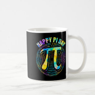 Happy Pi Day Tie Dye 3,14 Pi Number Symbol Math Sc Coffee Mug
