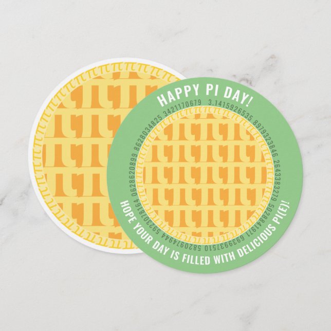 Happy Pi Day w/ 100+ Digits | Lattice Apple Pies (Front/Back)
