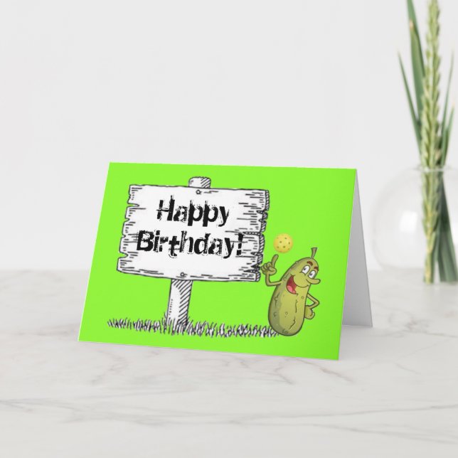Happy Pickle Birthday! Card (Front)