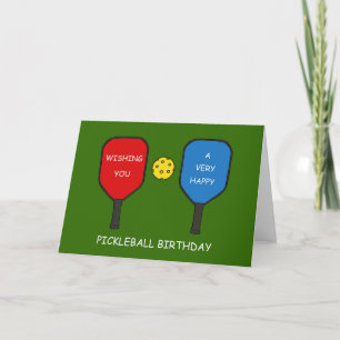 Happy Pickleball Birthday  Card