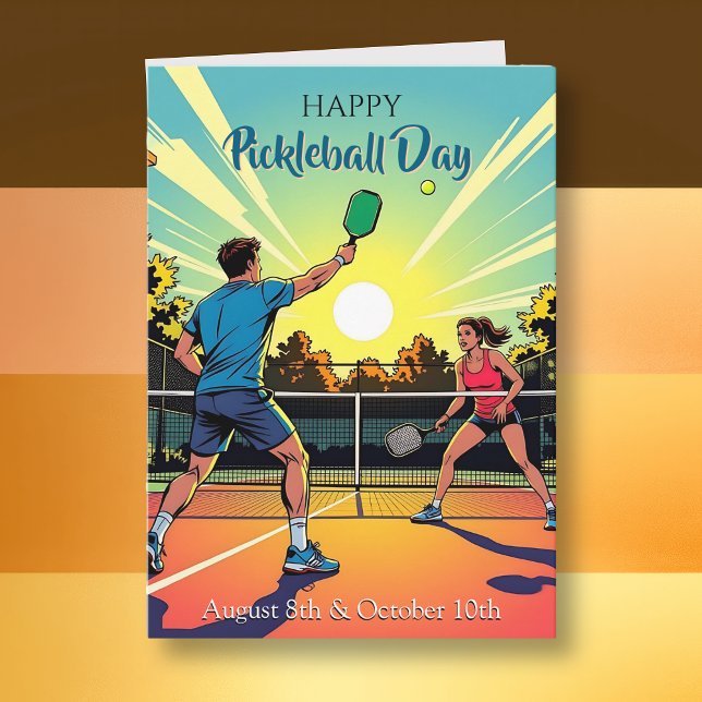 Happy Pickleball Day! Fun Daily Holiday Card (Creator Uploaded)