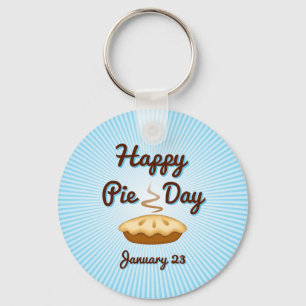 Happy Pie Day, January 23, Keychain
