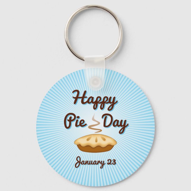 Happy Pie Day, January 23, Keychain (Front)
