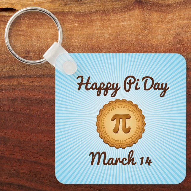 Happy Pie Day  Key Ring (Front)