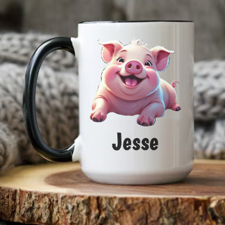 Happy Pig Coffee Mug
