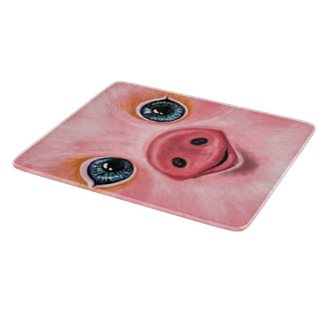 Happy Pig Cutting Board Smile (Corner)