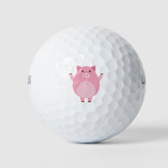 Happy pig golf balls (Front)