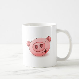 Happy Pig Icon Coffee Mug