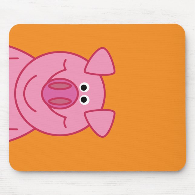 HAPPY PIG MOUSPAD MOUSE MAT (Front)