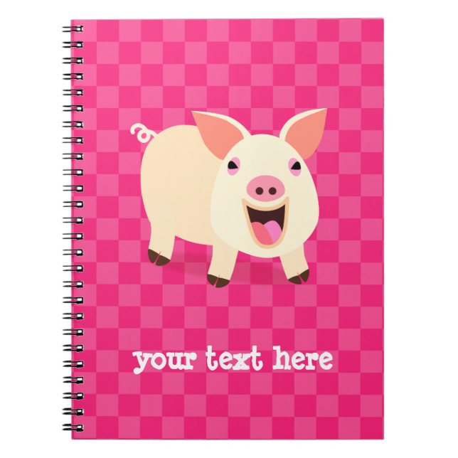 Happy Pig Notebook (Front)