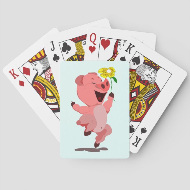 Happy Pig Playing Cards (Back)