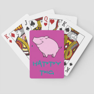 Happy Pig Playing Cards, Standard Index faces Playing Cards