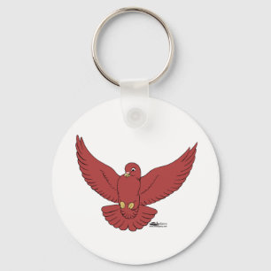 Happy Pigeon Key Ring