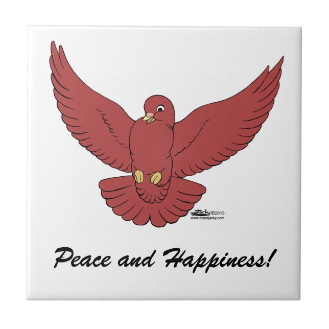 Happy Pigeon Tile (Front)