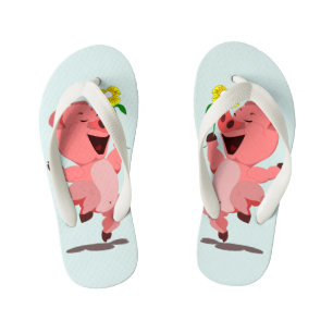 Happy Piggy Kid's Flip Flops