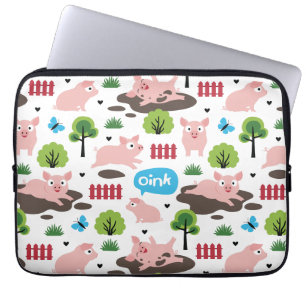 Happy Piglets In The Mud Electronics Bag