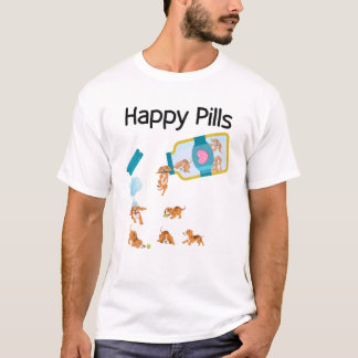 Happy Pills Beagle Dogs Cute Beagle Lovers Cool T-Shirt