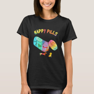Happy Pills Colourful Dachshund Dog T-Shirt