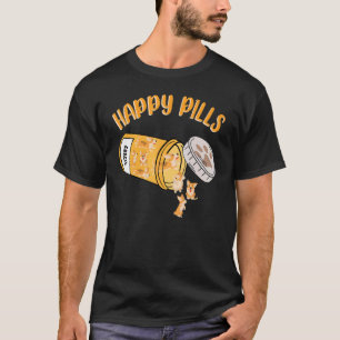 Happy Pills Corgis Dog T-Shirt