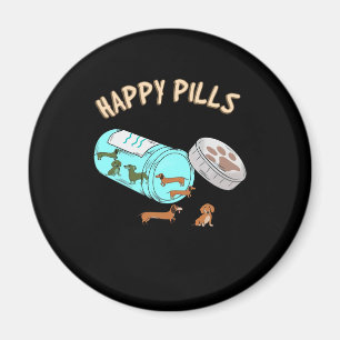 Happy Pills Dachshund Cute Dog Lover Magnet