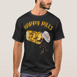 Happy Pills Dachshund Dog i love dogs T-Shirt