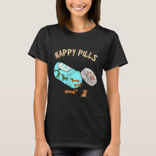 Happy Pills Dachshund Dog Lover T-Shirt