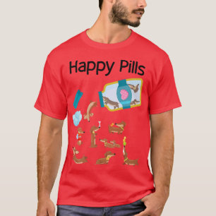Happy Pills Dachshund Dogs Cute Dachshund Lovers  T-Shirt