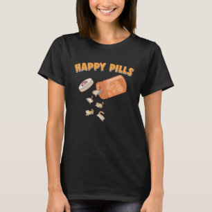 Happy Pills Exotic Shorthair Cat Feline Humour T-Shirt