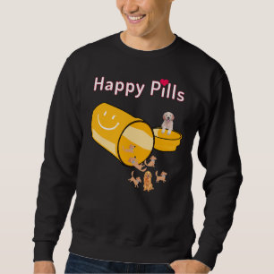 Happy Pills Golden Retrievers Sweatshirt