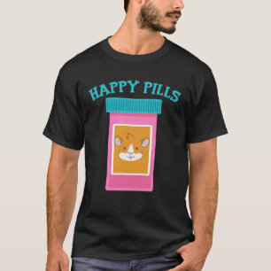 Happy Pills Medication Capsule Guinea Pig T-Shirt