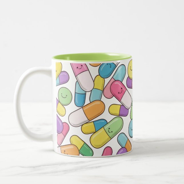 Happy Pills - Mug (Lime) (Left)
