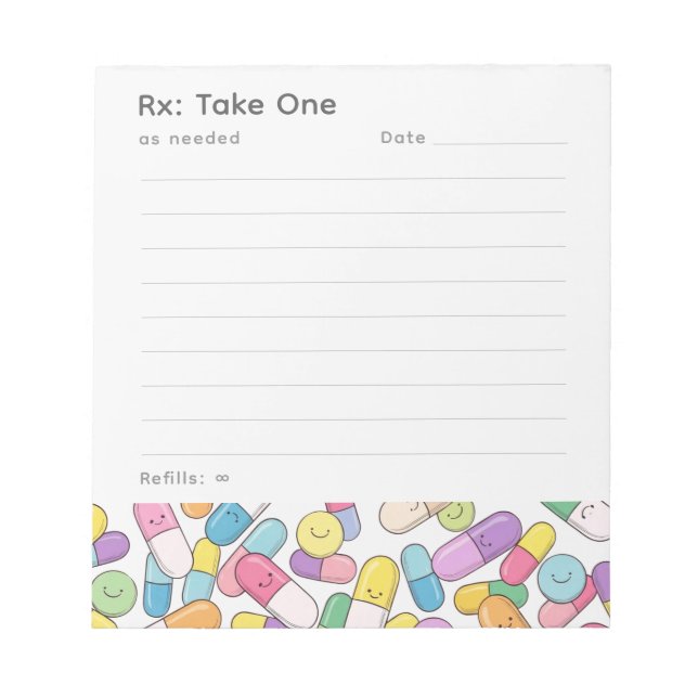 Happy Pills - Note Pad (Front)