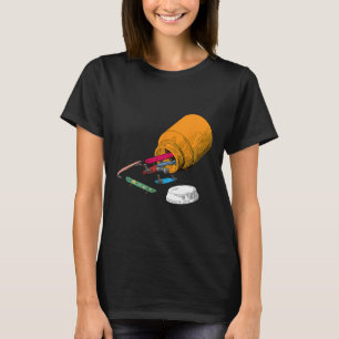 Happy Pills Skateboard Funny Skater Love Skate Ska T-Shirt