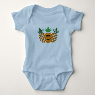Happy Pineapple Design - Baby Jersey Bodysuit